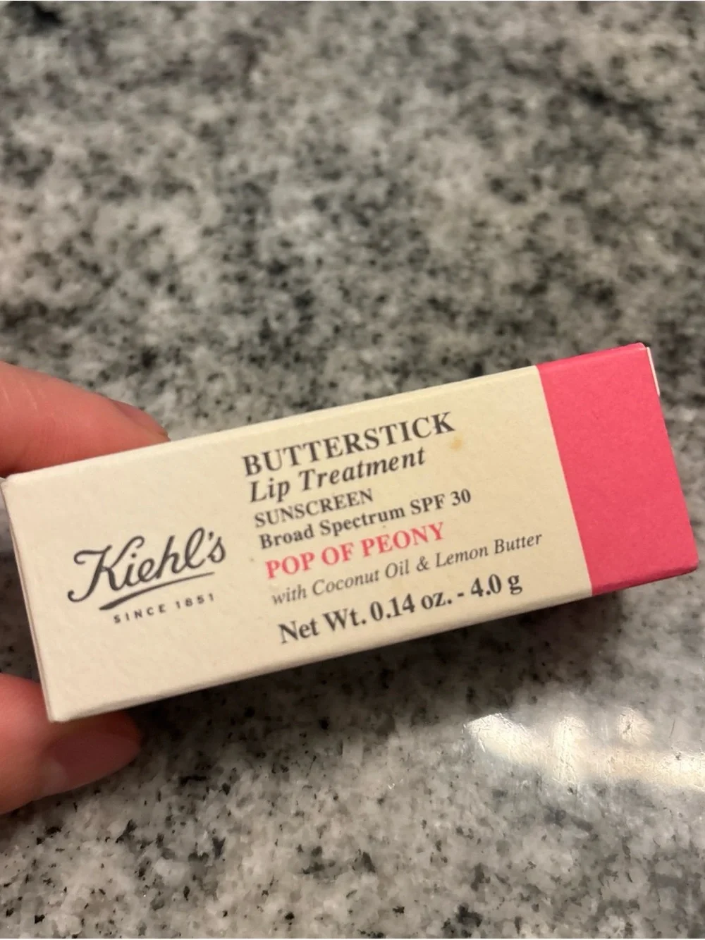 NEW Kiehls Butterstick “Pop of Peony” Lip Treatment *Rare & Discontinued *